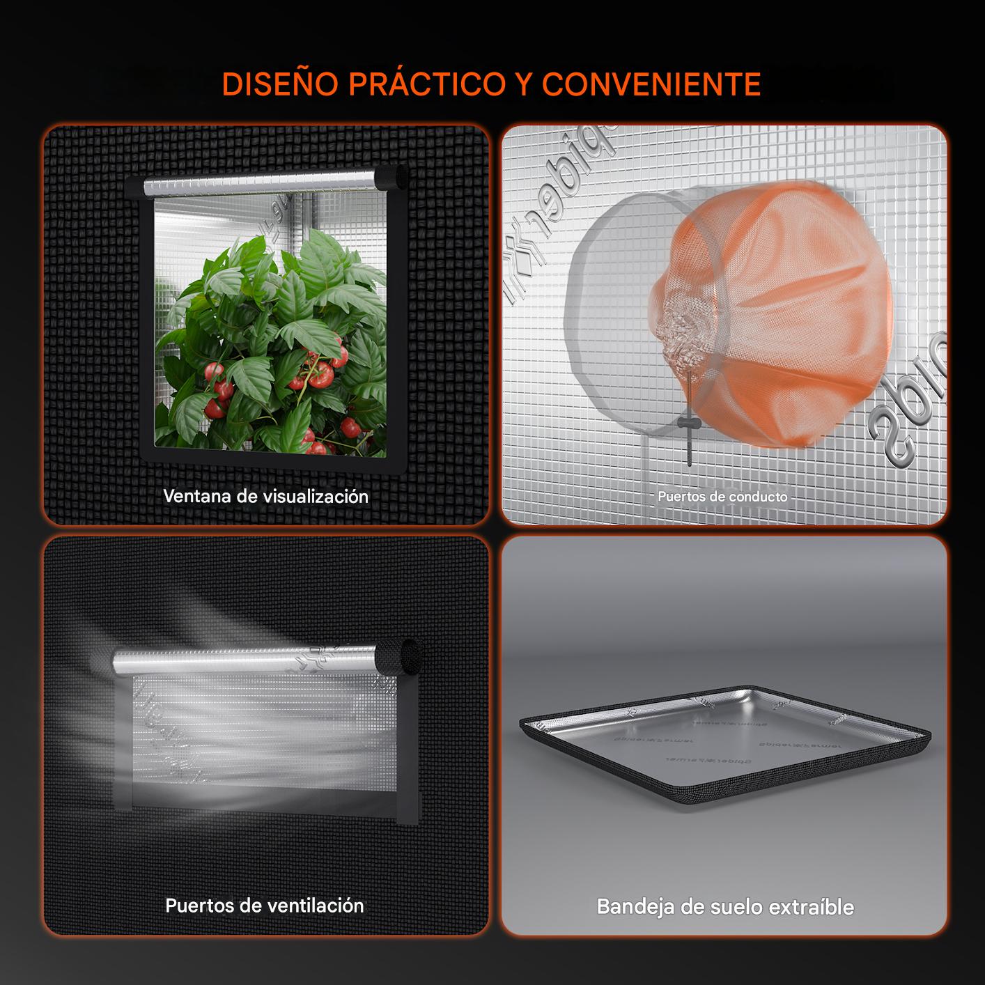 Armario de Cultivo Interior Spider Farmer® | 70x70x160cm - Imagen 8