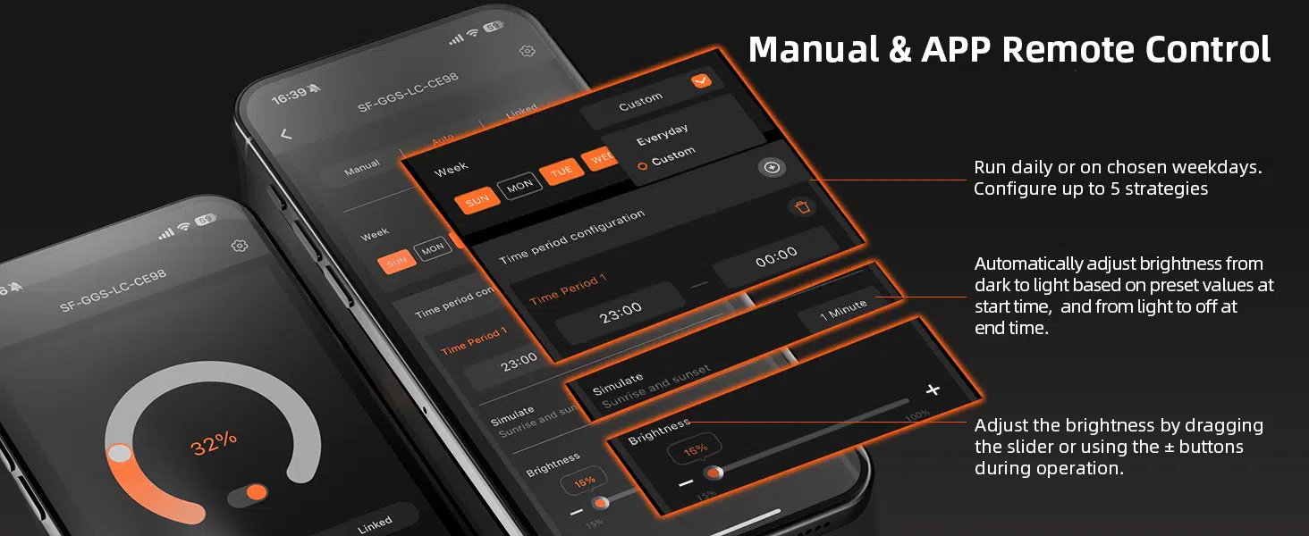 LED Spider Farmer® SE3000 de 300 W, regulable, Samsung LM301H EVO, Bluetooth y WiFi, control inteligente por aplicación, alta eficacia para carpa de cultivo de 90 x 90 cm - Imagen 4